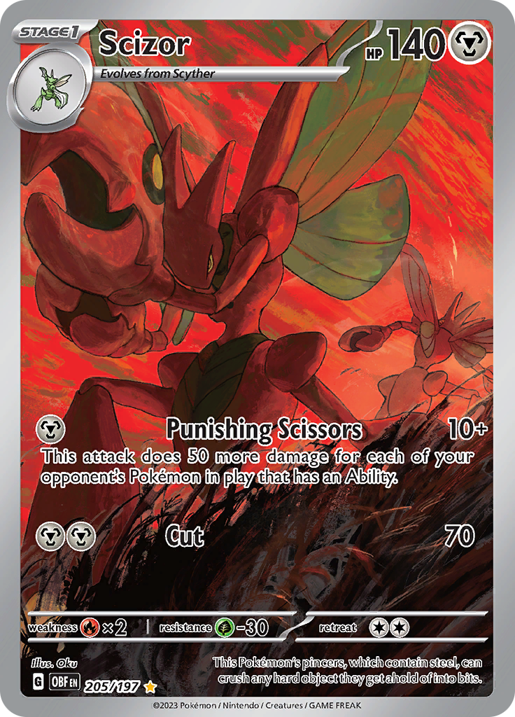 Scizor (205/197) [Scarlet & Violet: Obsidian Flames] | L.A. Mood Comics and Games