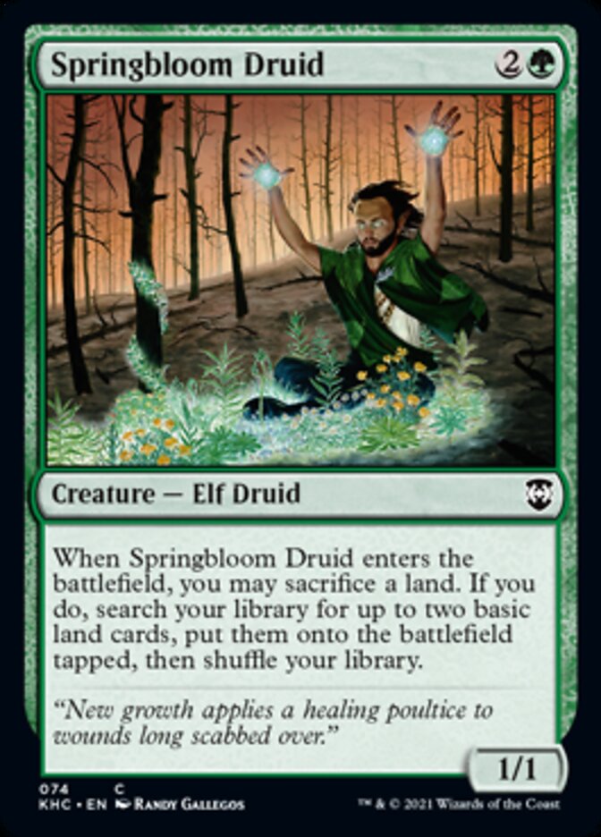 Springbloom Druid [Kaldheim Commander] | L.A. Mood Comics and Games