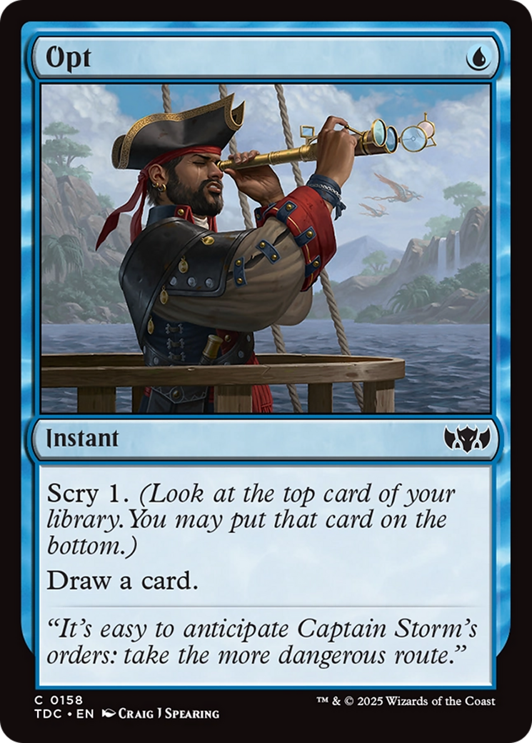 Opt [Tarkir: Dragonstorm Commander] | L.A. Mood Comics and Games