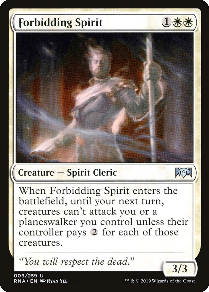 Forbidding Spirit [Ravnica Allegiance] | L.A. Mood Comics and Games