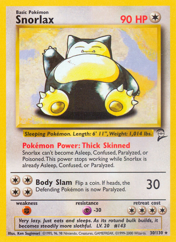 Snorlax (30/130) [Base Set 2] | L.A. Mood Comics and Games