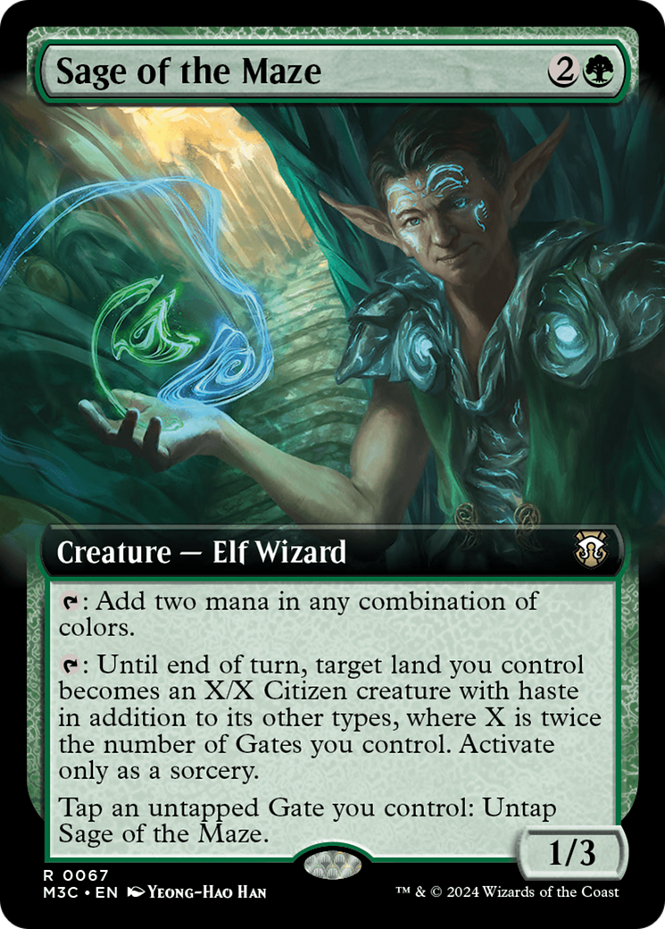 Sage of the Maze (Extended Art) [Modern Horizons 3 Commander] | L.A. Mood Comics and Games