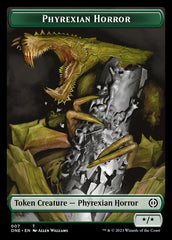 Rebel // Phyrexian Horror (007) Double-Sided Token [Phyrexia: All Will Be One Tokens] | L.A. Mood Comics and Games
