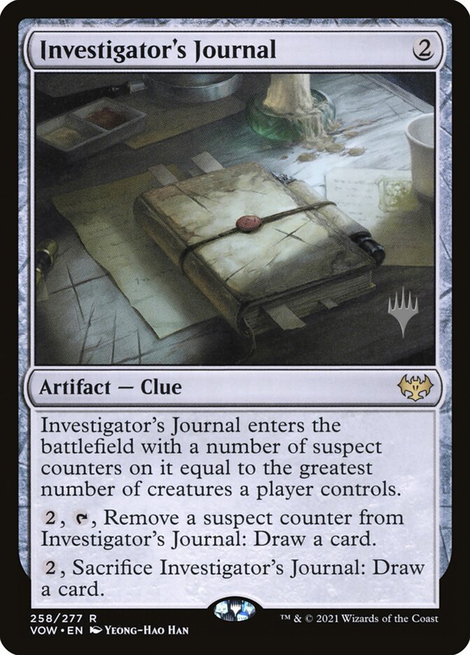 Investigator's Journal (Promo Pack) [Innistrad: Crimson Vow Promos] | L.A. Mood Comics and Games