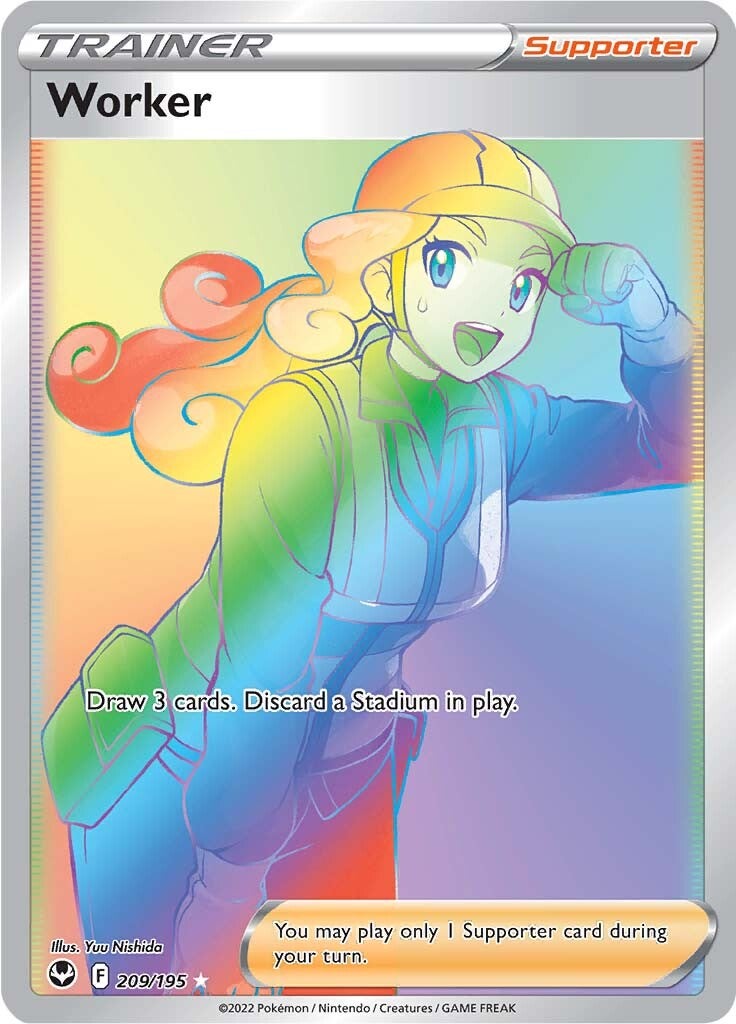Worker (209/195) [Sword & Shield: Silver Tempest] | L.A. Mood Comics and Games