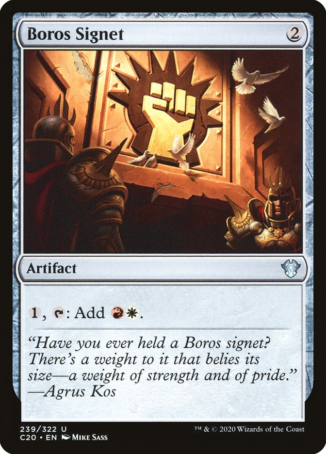 Boros Signet [Commander 2020] | L.A. Mood Comics and Games