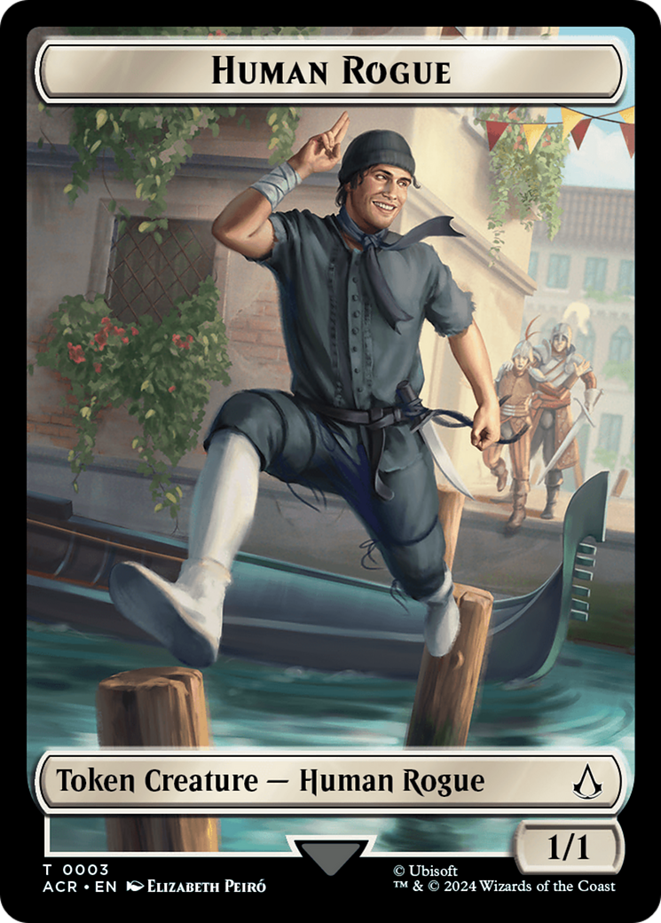 Assassin // Human Rogue Double-Sided Token [Assassin's Creed Tokens] | L.A. Mood Comics and Games