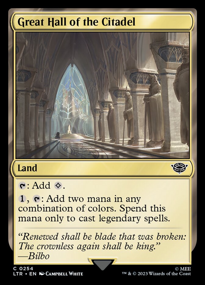 Great Hall of the Citadel [The Lord of the Rings: Tales of Middle-Earth] | L.A. Mood Comics and Games