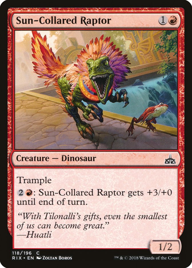 Sun-Collared Raptor [Rivals of Ixalan] | L.A. Mood Comics and Games