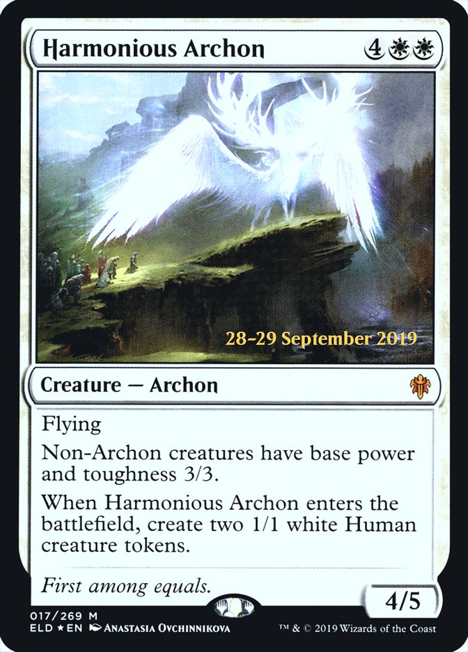 Harmonious Archon [Throne of Eldraine Prerelease Promos] | L.A. Mood Comics and Games
