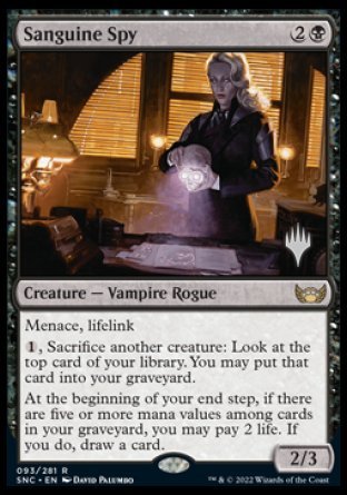 Sanguine Spy (Promo Pack) [Streets of New Capenna Promos] | L.A. Mood Comics and Games