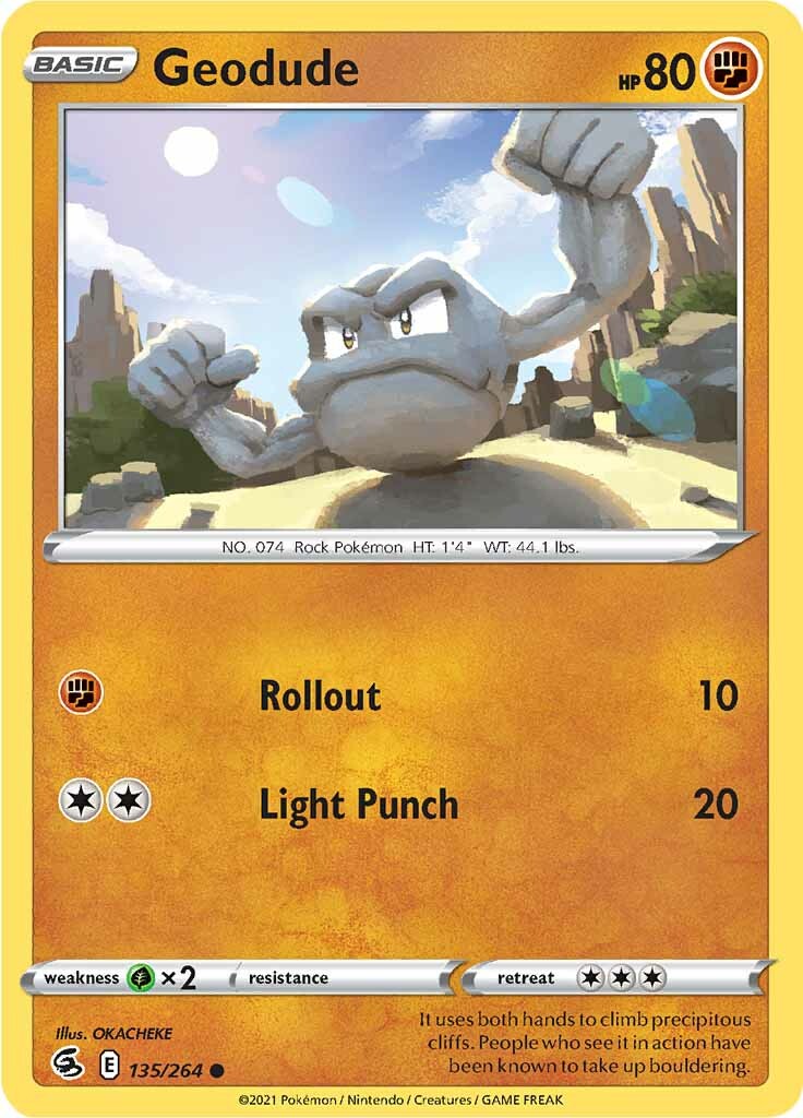 Geodude (135/264) [Sword & Shield: Fusion Strike] | L.A. Mood Comics and Games