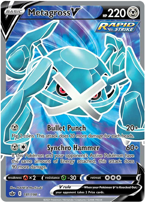 Metagross V (181/198) [Sword & Shield: Chilling Reign] | L.A. Mood Comics and Games