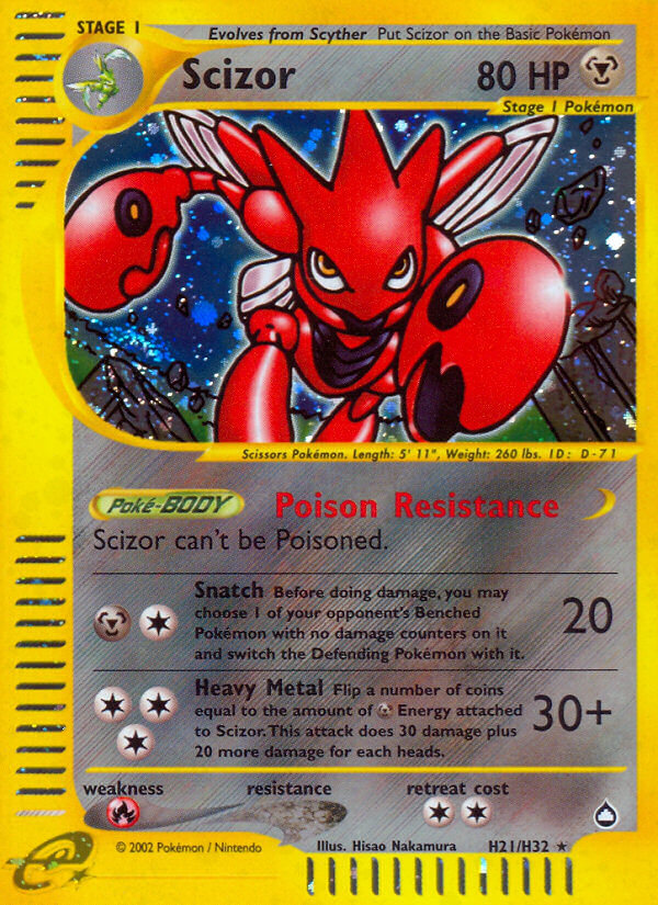Scizor (H21/H32) [Aquapolis] | L.A. Mood Comics and Games