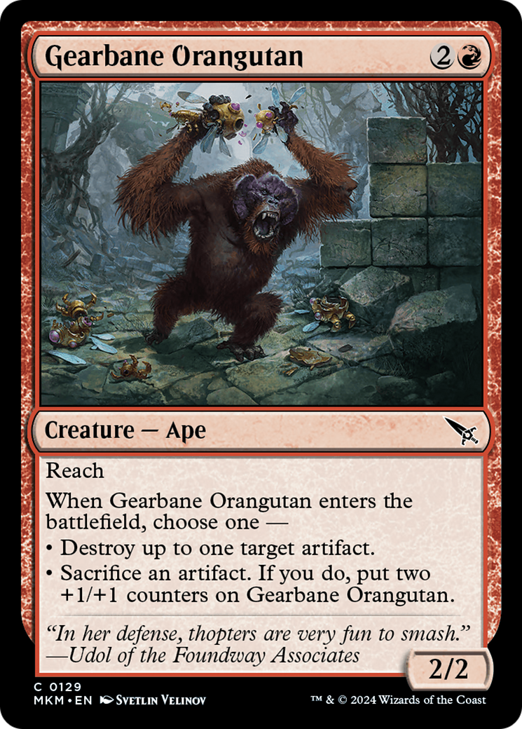 Gearbane Orangutan [Murders at Karlov Manor] | L.A. Mood Comics and Games