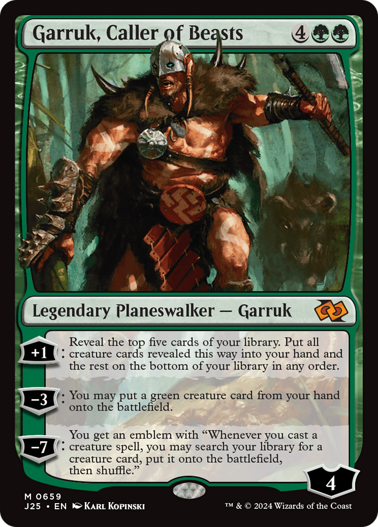 Garruk, Caller of Beasts [Foundations Jumpstart] | L.A. Mood Comics and Games