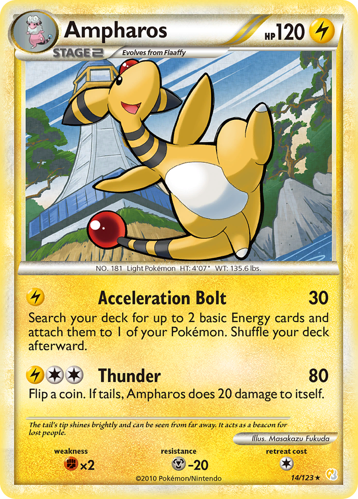 Ampharos (14/123) [HeartGold & SoulSilver: Base Set] | L.A. Mood Comics and Games