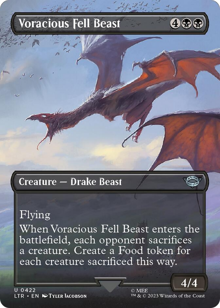 Voracious Fell Beast (Borderless Alternate Art) [The Lord of the Rings: Tales of Middle-Earth] | L.A. Mood Comics and Games