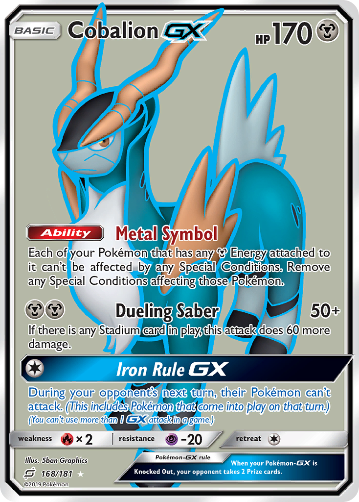 Cobalion GX (168/181) [Sun & Moon: Team Up] | L.A. Mood Comics and Games