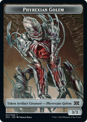 Egg // Phyrexian Golem Double-Sided Token [Double Masters 2022 Tokens] | L.A. Mood Comics and Games