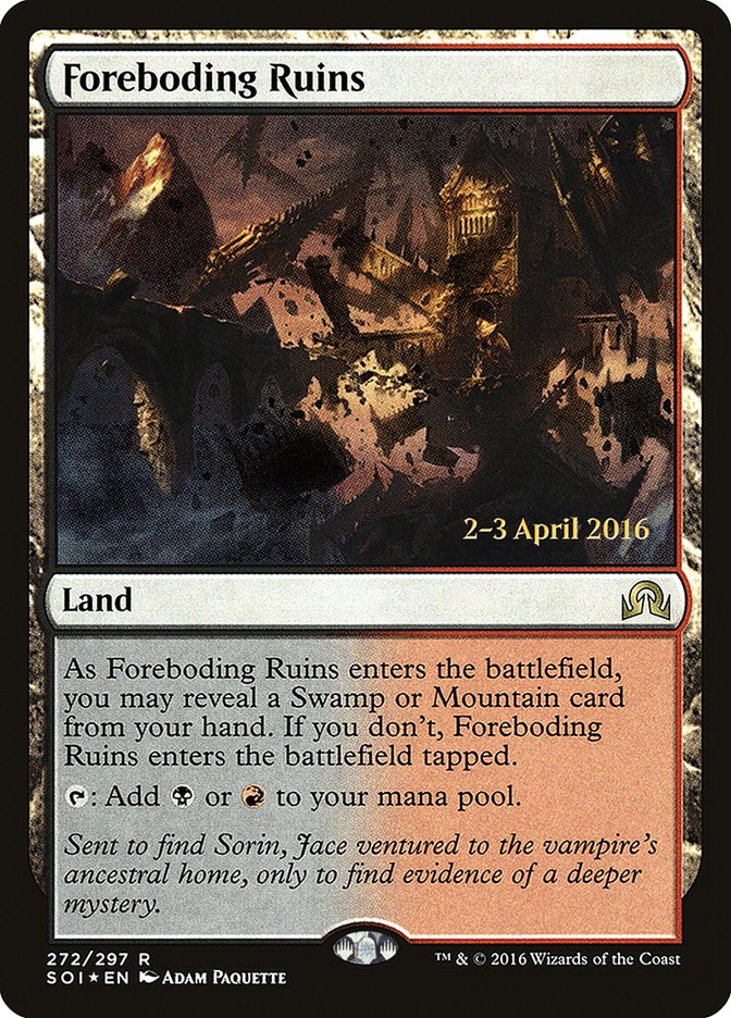 Foreboding Ruins [Shadows over Innistrad Prerelease Promos] | L.A. Mood Comics and Games