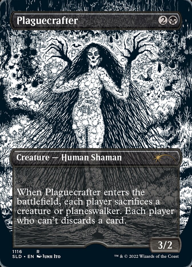 Plaguecrafter (Borderless Etched Foil) [Secret Lair Drop Series] | L.A. Mood Comics and Games
