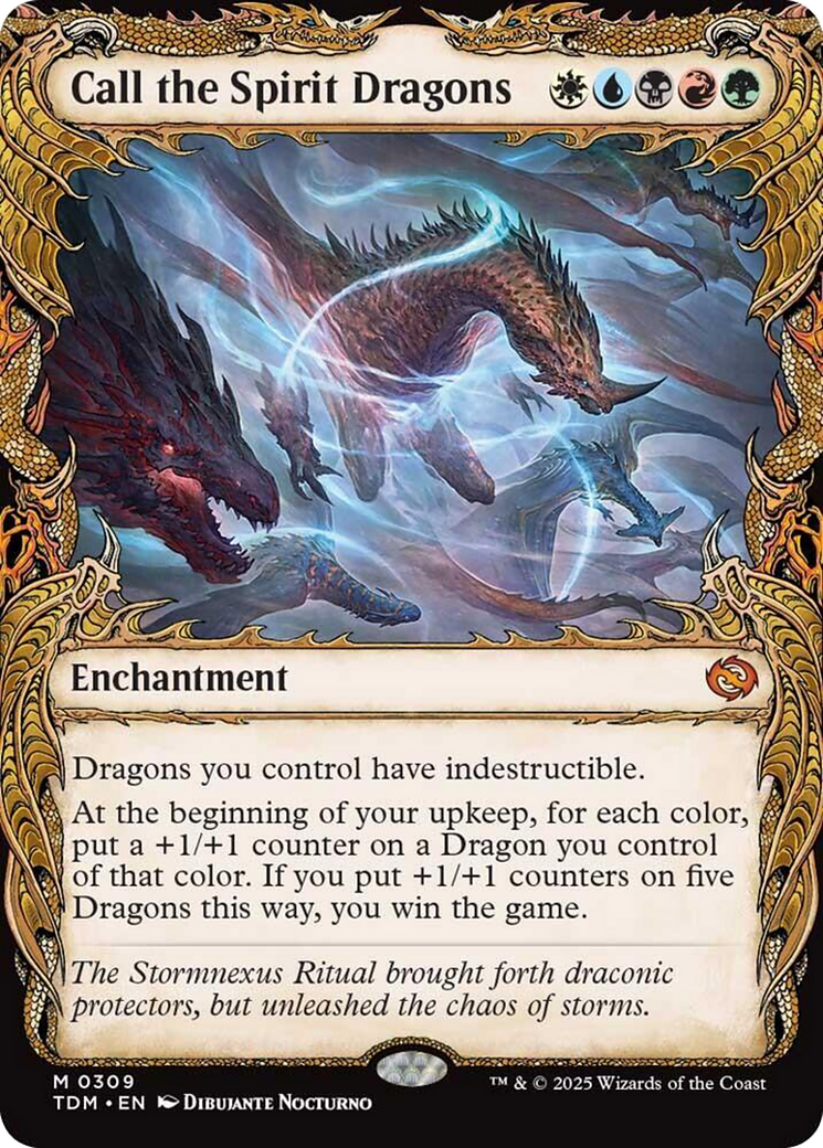Call the Spirit Dragons (Showcase) [Tarkir: Dragonstorm] | L.A. Mood Comics and Games