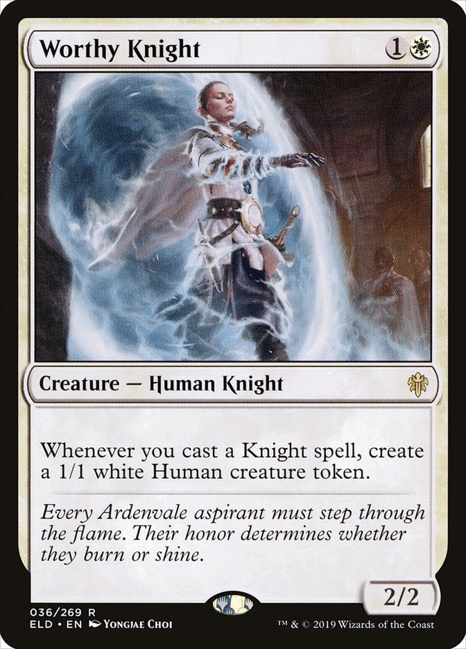 Worthy Knight [Throne of Eldraine] | L.A. Mood Comics and Games