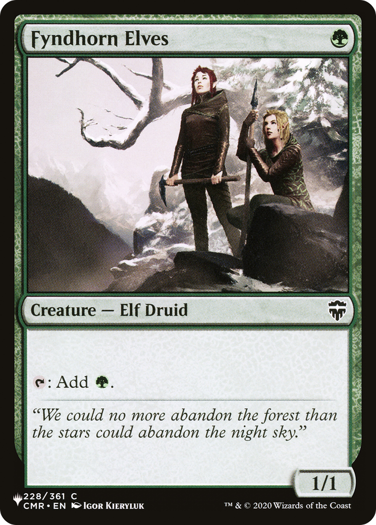 Fyndhorn Elves [The List] | L.A. Mood Comics and Games