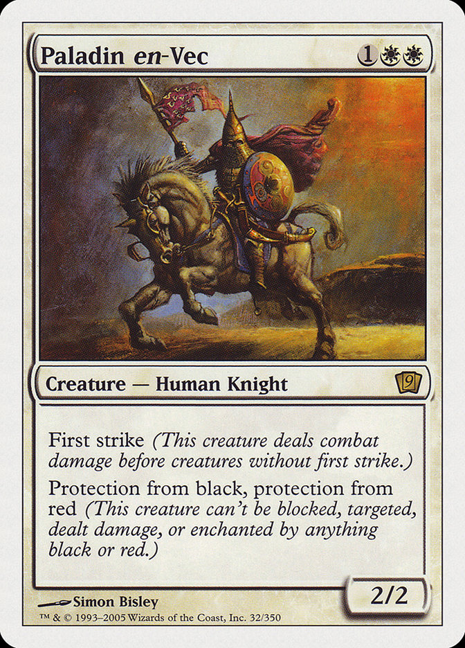 Paladin en-Vec (9th Edition) [Oversize Cards] | L.A. Mood Comics and Games