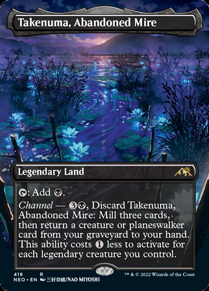 Takenuma, Abandoned Mire (Borderless Alternate Art) [Kamigawa: Neon Dynasty] | L.A. Mood Comics and Games