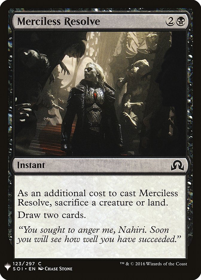 Merciless Resolve [Mystery Booster] | L.A. Mood Comics and Games