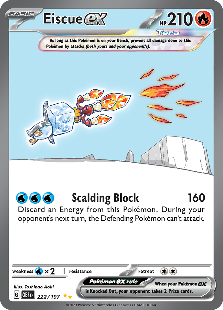 Eiscue ex (222/197) [Scarlet & Violet: Obsidian Flames] | L.A. Mood Comics and Games