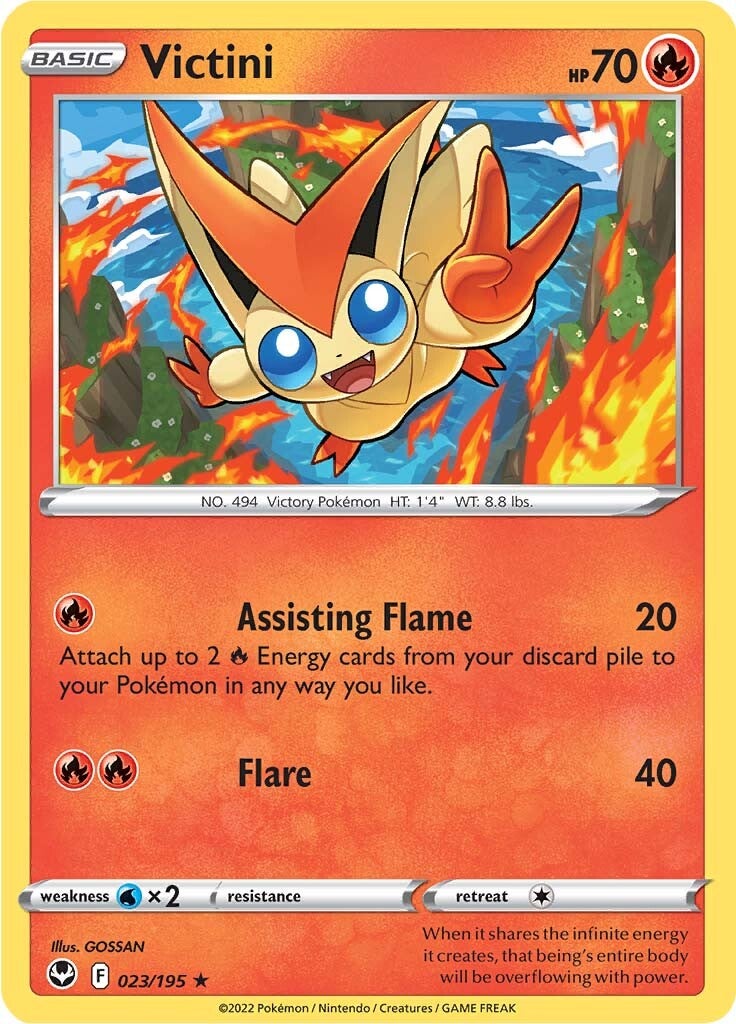 Victini (023/195) [Sword & Shield: Silver Tempest] | L.A. Mood Comics and Games