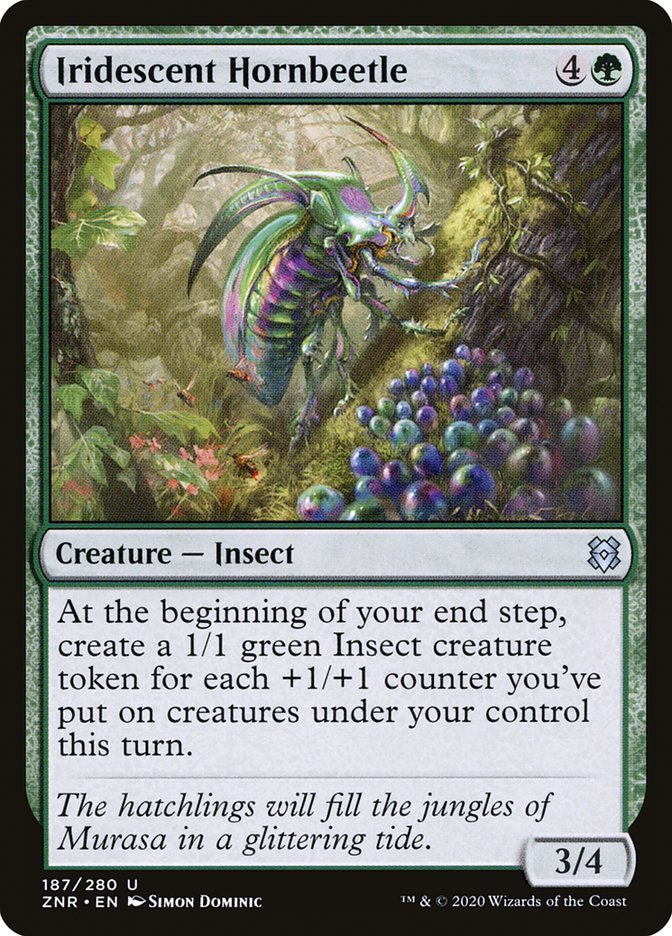 Iridescent Hornbeetle [Zendikar Rising] | L.A. Mood Comics and Games