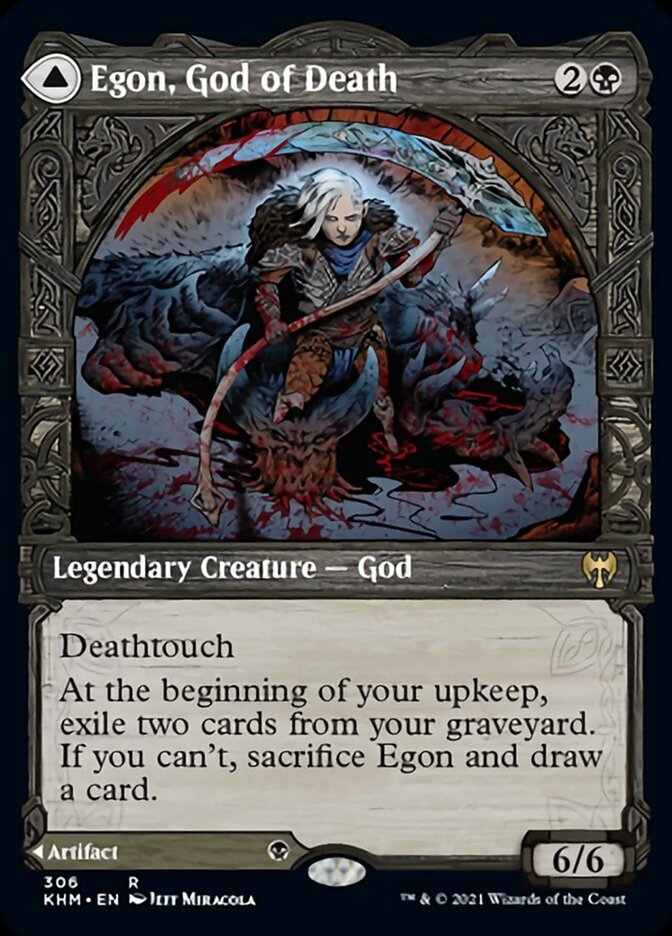Egon, God of Death // Throne of Death (Showcase) [Kaldheim] | L.A. Mood Comics and Games