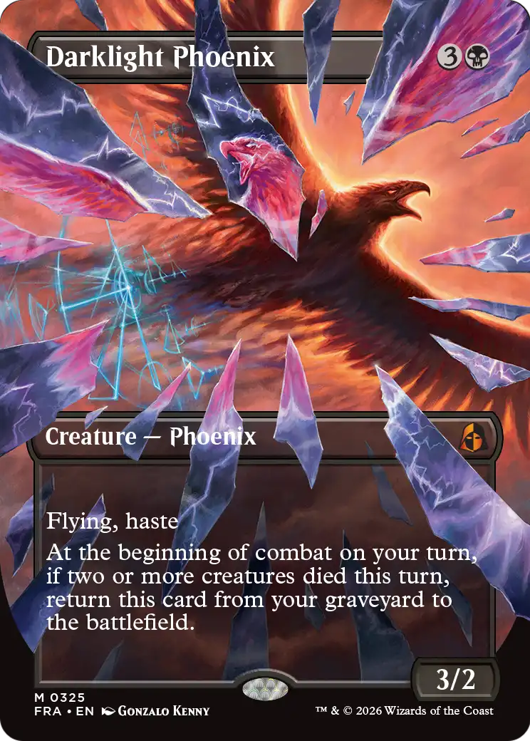 Darklight Phoenix (Borderless) (0325) [Reality Fracture] | L.A. Mood Comics and Games