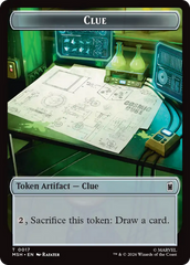 Soldier // Clue Double-Sided Token [Marvel Super Heroes Tokens] | L.A. Mood Comics and Games