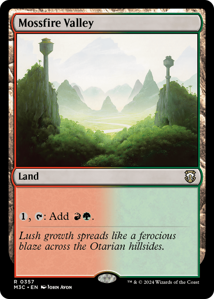 Mossfire Valley (Ripple Foil) [Modern Horizons 3 Commander] | L.A. Mood Comics and Games