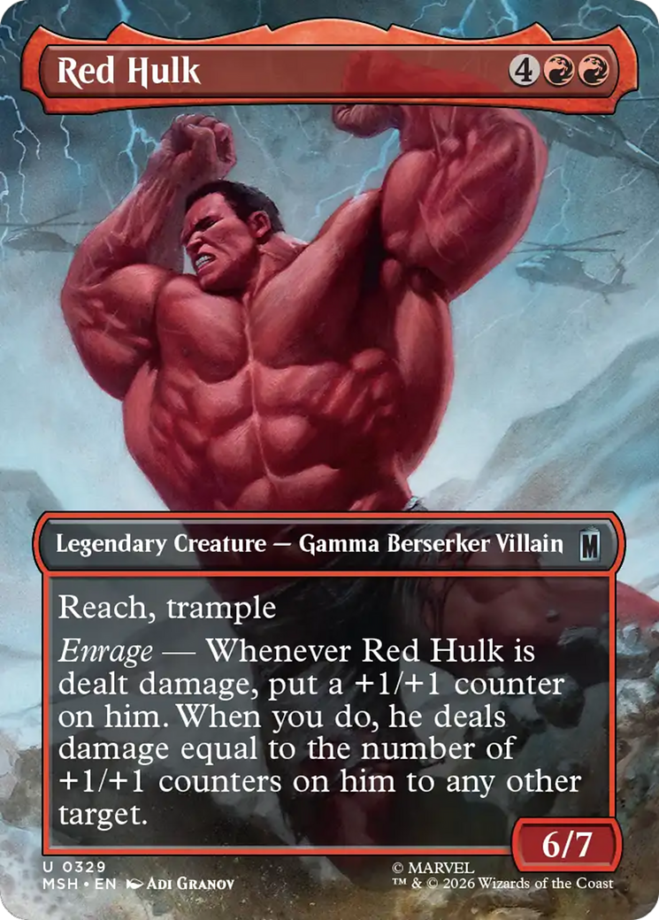 Red Hulk (Borderless) [Marvel Super Heroes] | L.A. Mood Comics and Games