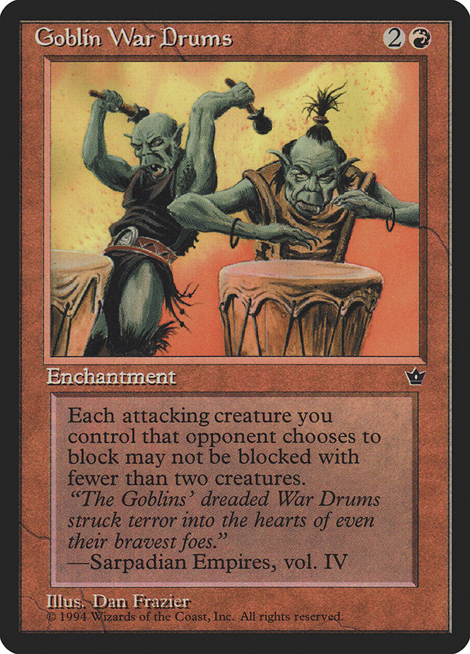 Goblin War Drums (Dan Frazier) [Fallen Empires] | L.A. Mood Comics and Games