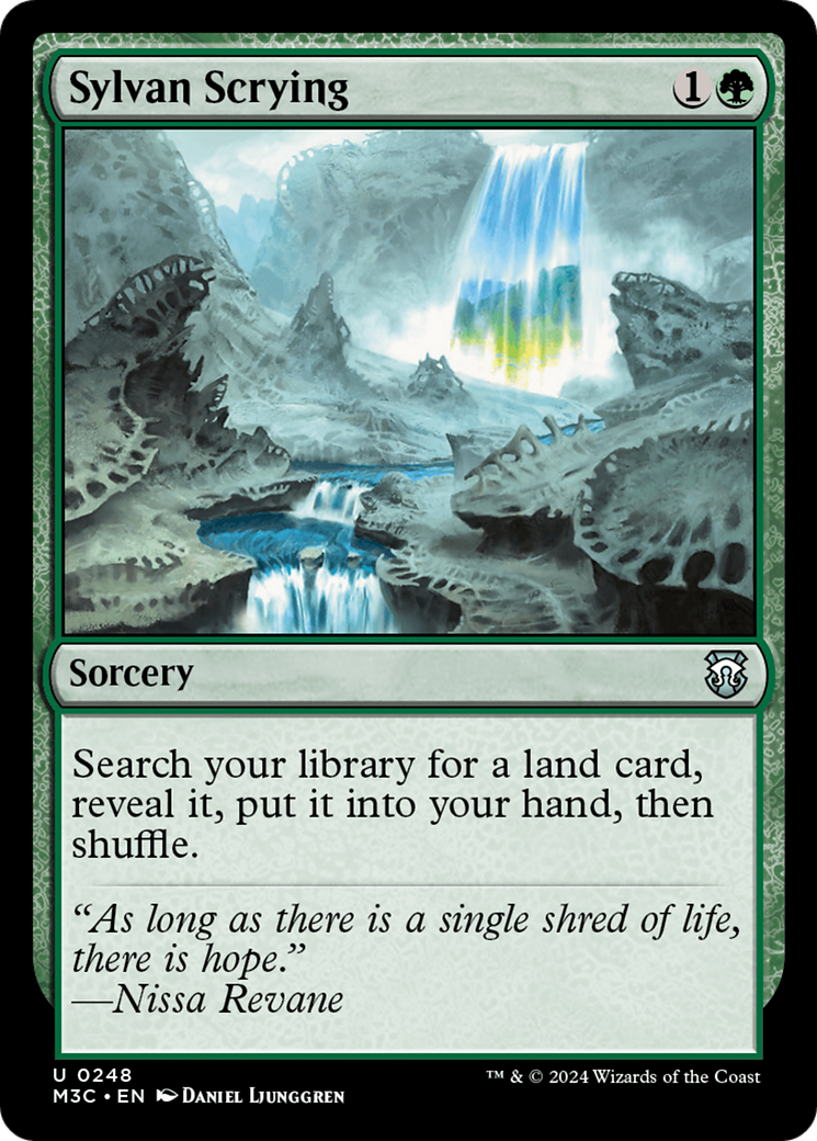 Sylvan Scrying (Ripple Foil) [Modern Horizons 3 Commander] | L.A. Mood Comics and Games