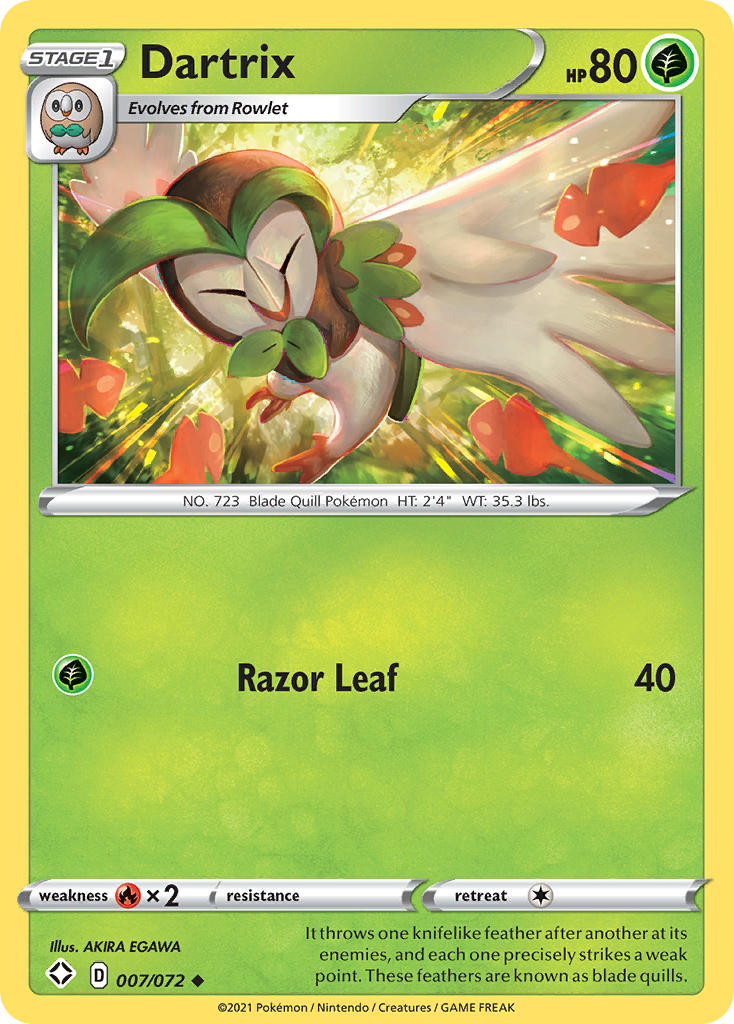 Dartrix (007/072) [Sword & Shield: Shining Fates] | L.A. Mood Comics and Games