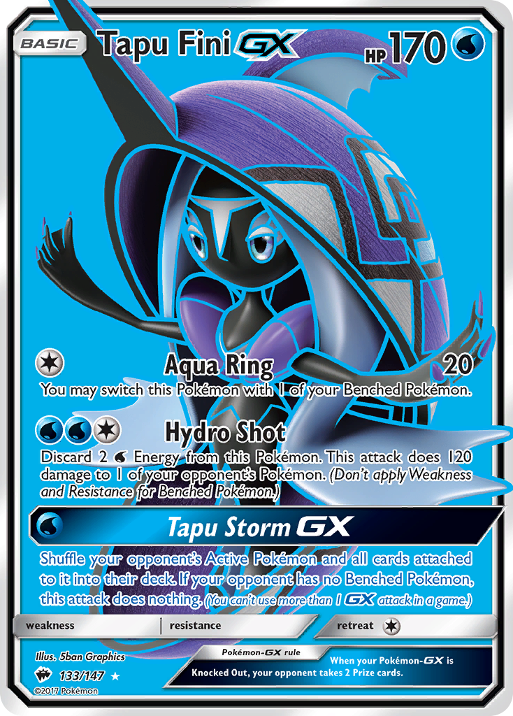 Tapu Fini GX (133/147) [Sun & Moon: Burning Shadows] | L.A. Mood Comics and Games