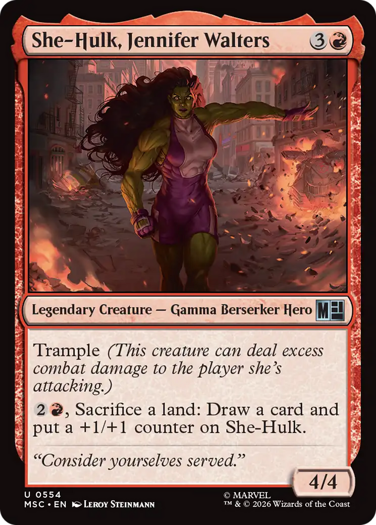 She-Hulk, Jennifer Walters [Marvel Super Heroes Commander] | L.A. Mood Comics and Games