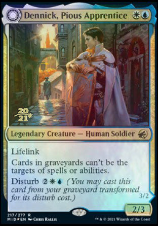 Dennick, Pious Apprentice // Dennick, Pious Apparition [Innistrad: Midnight Hunt Prerelease Promos] | L.A. Mood Comics and Games