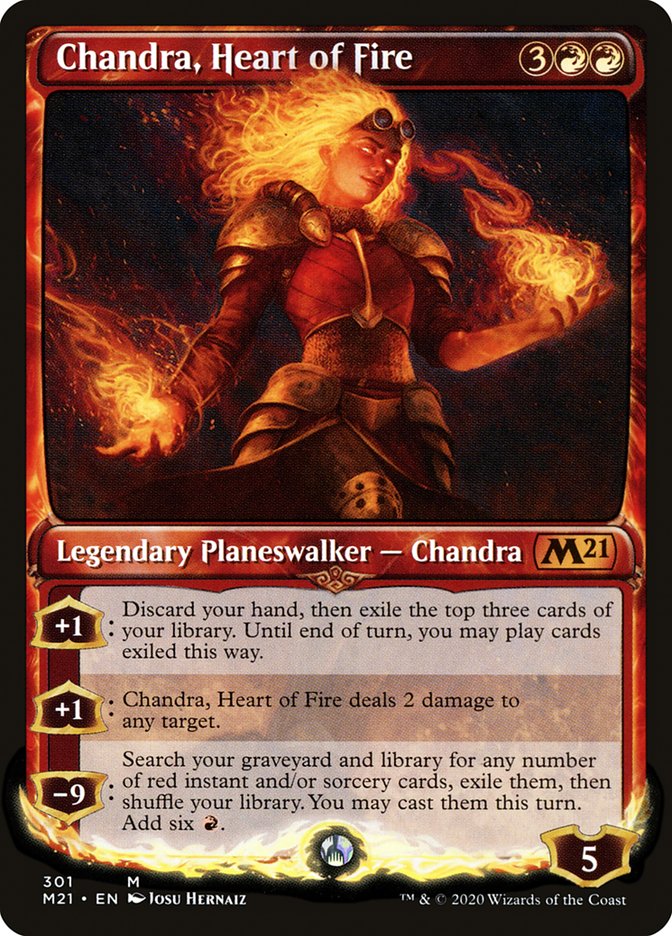 Chandra, Heart of Fire (Showcase) [Core Set 2021] | L.A. Mood Comics and Games