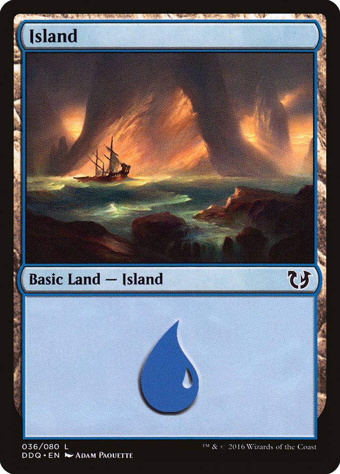 Island (36) [Duel Decks: Blessed vs. Cursed] | L.A. Mood Comics and Games