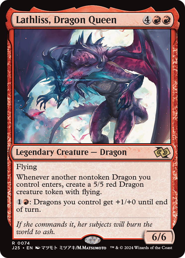 Lathliss, Dragon Queen (Anime) [Foundations Jumpstart] | L.A. Mood Comics and Games