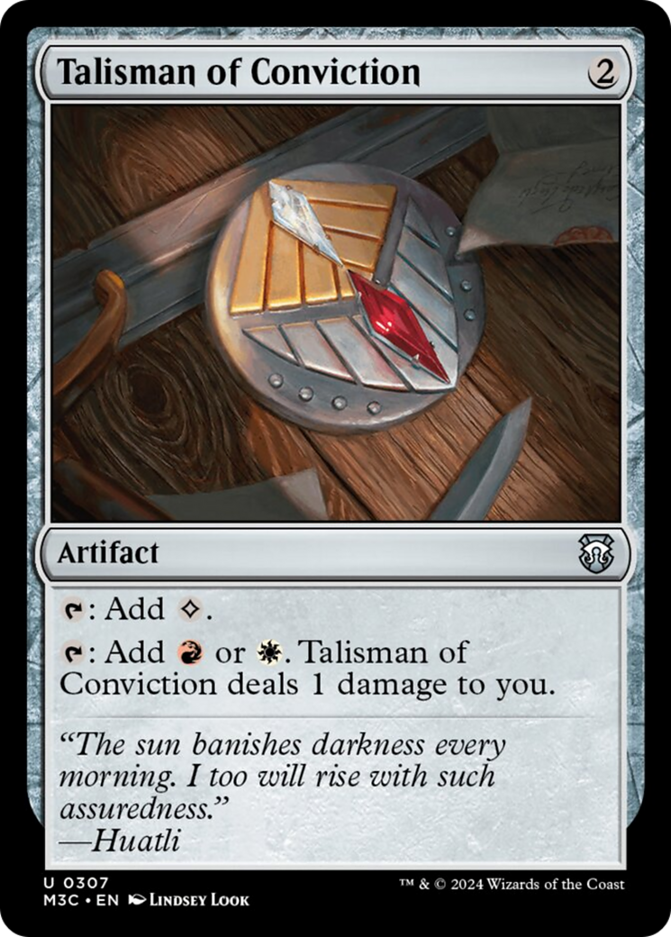 Talisman of Conviction [Modern Horizons 3 Commander] | L.A. Mood Comics and Games